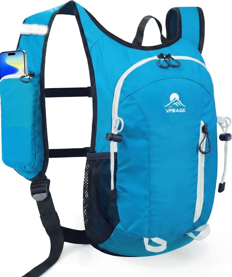VPBAGE Store Foldable Small Hiking Backpack with 3 Strap Pockets – Lightweight 300D Spill-proof Daypack for Men Women – Packable Small Travel Backpack with Chest Strap & Trekking Pole Holder – Durable Outdoor Bag - Image 1